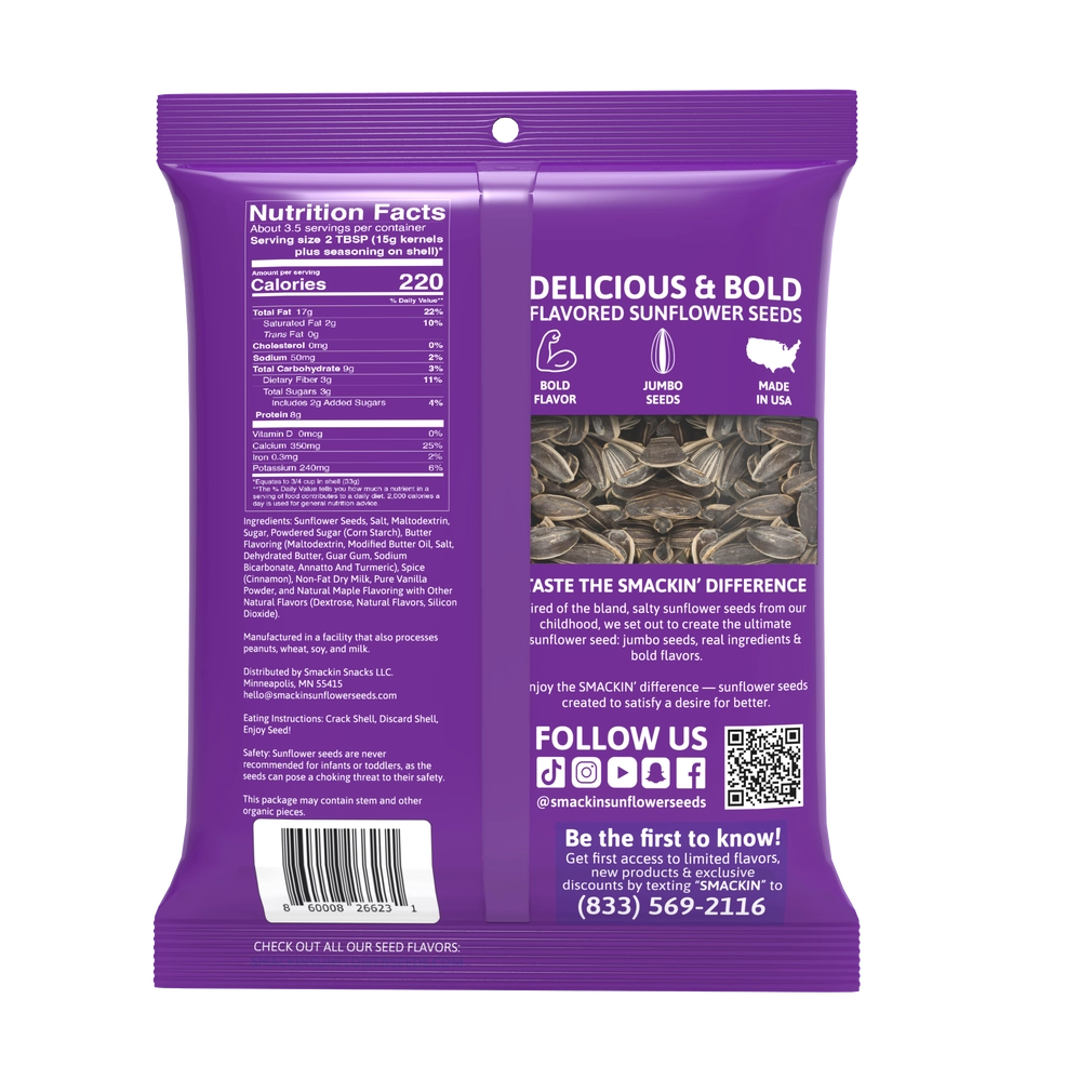 Smackin' Cinnamon Churro Sunflower Seeds