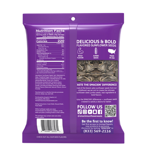 Smackin' Cinnamon Churro Sunflower Seeds