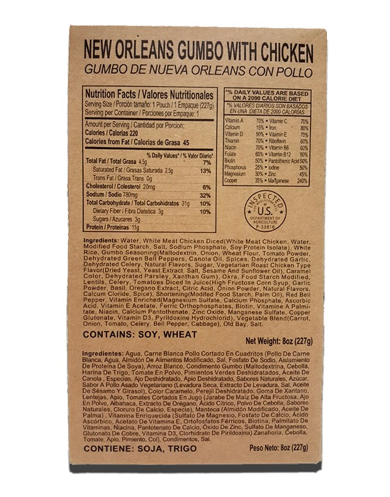 Case of 12 Single Complete MRE Meals – Standard Variety with Heaters