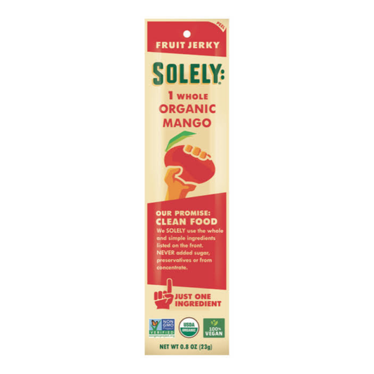 Solely Organic Mango Fruit Jerky Strip 0.8oz