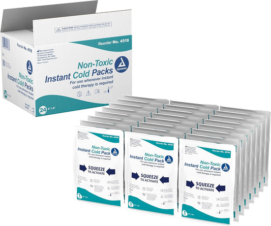 Dynarex Instant Cold Pack w/ Urea - Non-Toxic (24 Count)