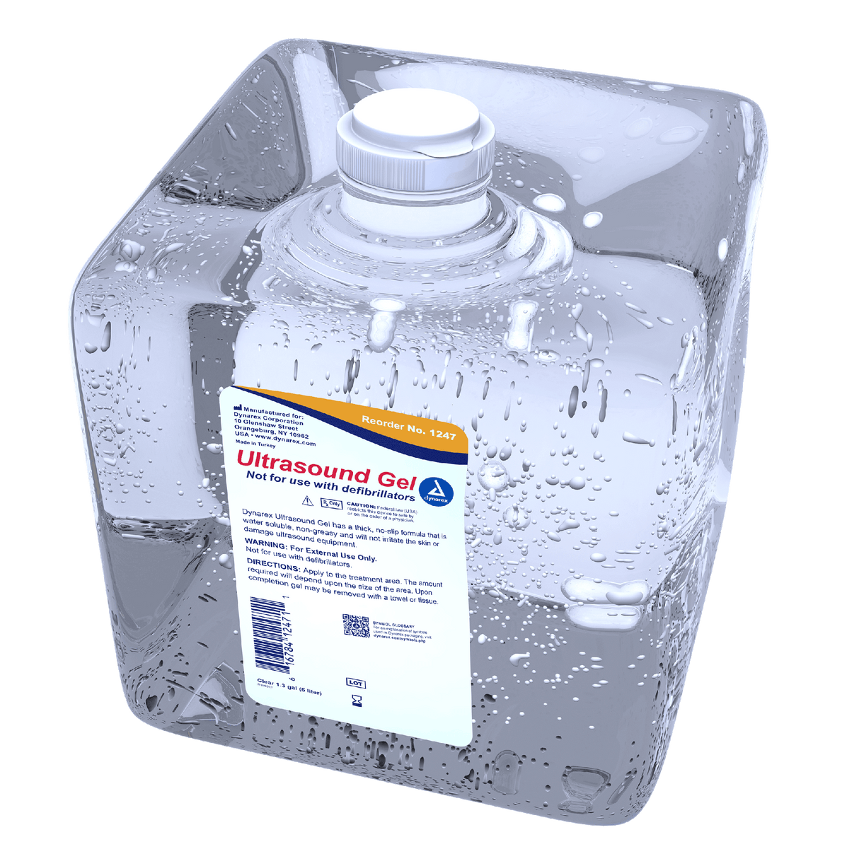 Dynarex Ultrasound Gel, 1.3 gal. Clear (4 Count)