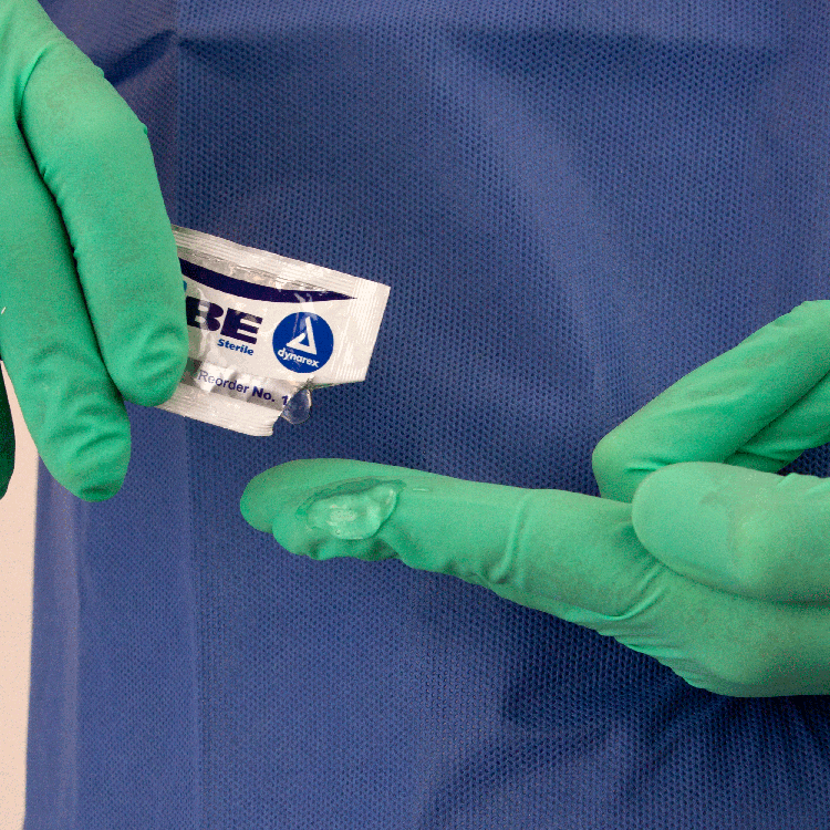 Dynarex DynaLube Lubricating Jelly - Sterile, 2.7 g Packet, 144ea/bx, 12bxs/case (1728 Count)