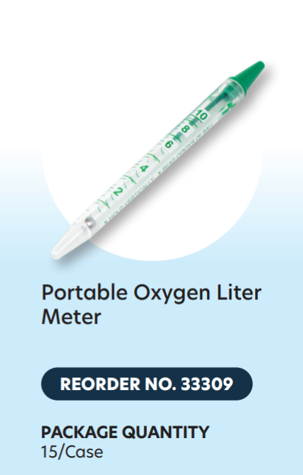 Dynarex Resp-O2 Portable Oxygen Liter Meter (15 Count)