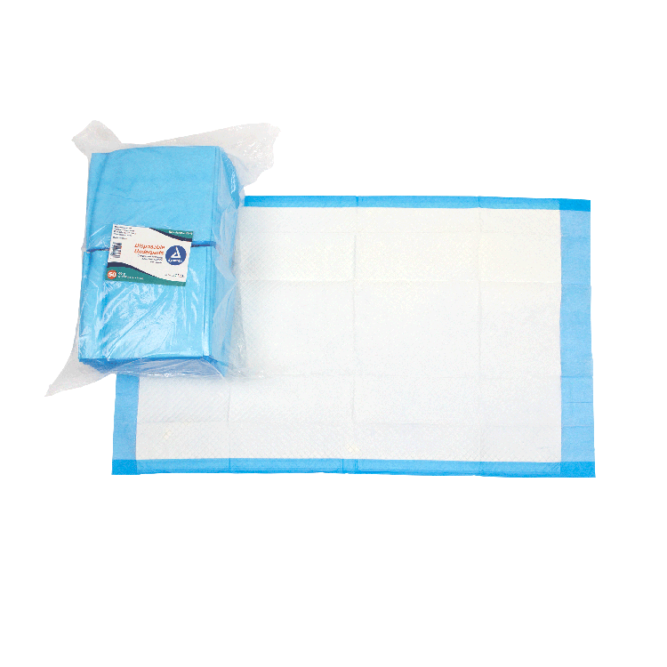 Dynarex Disposable Underpads, 23" x 36" (60g), 50ea/bag, 3bags/case (150 Count)