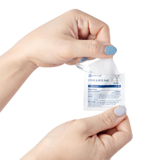 Dynarex Sting & Bite Pad, 10pads/box, 48bxs/case (480 Count)