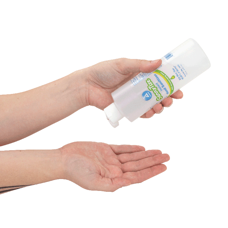 Dynarex SannyTize Instant Hand Sanitizer, 8 oz. Round Bottle, 48bot/case (48 Count)