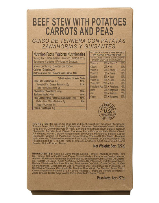 MRE Meals – Standard Variety with Heaters