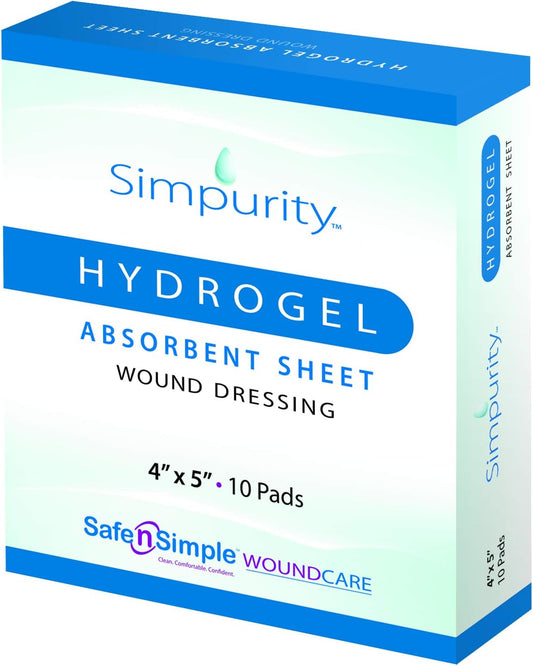 Safe N Simple Simpurity Hydrogel Absorbent Sheet Wound Dressing