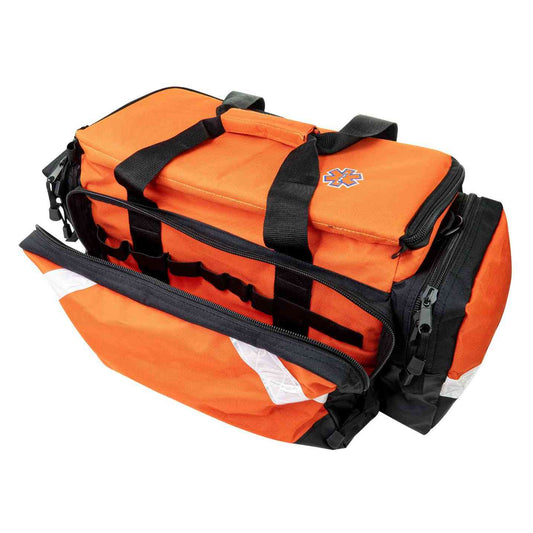 LINE2design First Aid Deluxe EMS Elite Medical Trauma Bag EMT Paramedic with Shoulder Straps & Reflective Trim