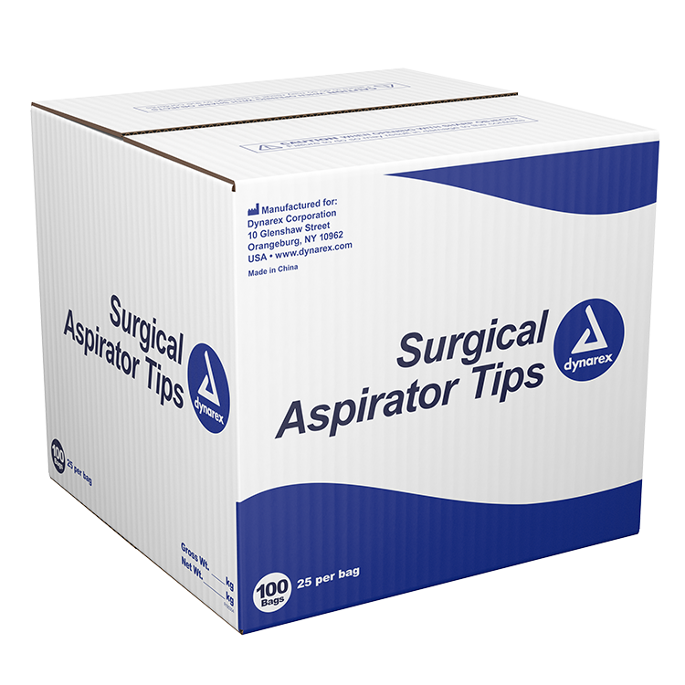 Dynarex Surgical Aspirator Tip - 25ea/bx, 100bxs/cs