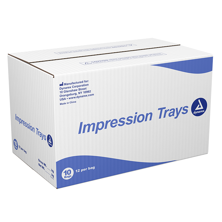 Dynarex Impression Trays - 12ea/bx, 10bxs/cs (120 Count)