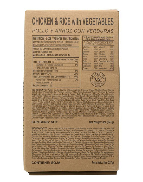 MRE Meals – Standard Variety with Heaters