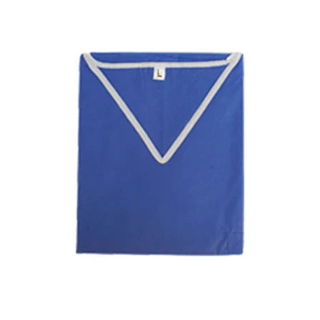 Dynarex Disposable Scrub Shirt, V-Neck - X-Large, Light Blue (30 Count)