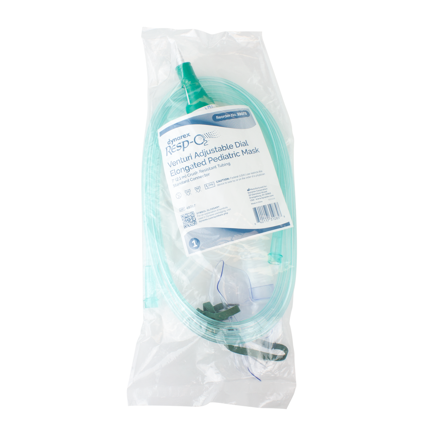 Dynarex Resp-O2 Venturi Select A Vent Elongated Mask (50 Count)