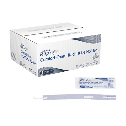 Dynarex Comfort-Foam Trach Tube Holder, 2-Piece (50 Count)