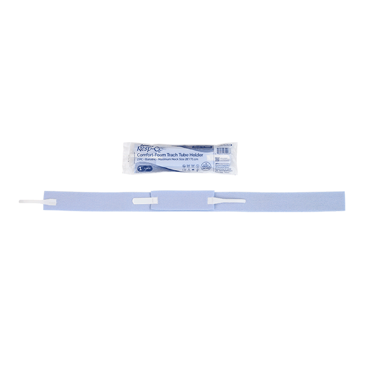 Dynarex Comfort-Foam Trach Tube Holder, 2-Piece - Bariatric (10 Count)