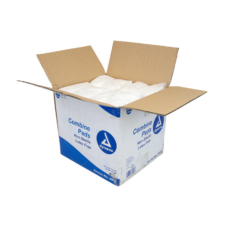 Dynarex Combine Pads - Non-Sterile, 8" x 7.5", Bulk (576 Count)