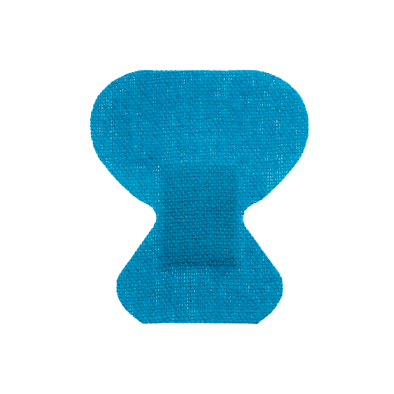 Dynarex Blue Metal Detectable Woven Bandage Fingertip - 10ea/bx, 50bxs/cs (500 Count)
