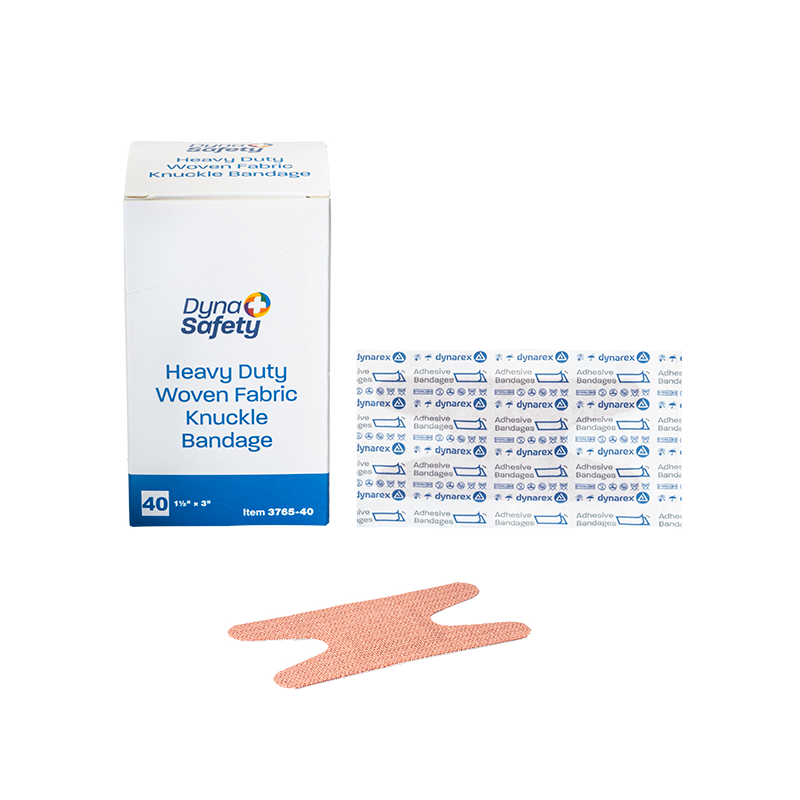 Dynarex Heavy Duty Woven Fabric Bandage - Knuckle 1 1/2" x 3" - 40ea/bx, 32bxs/cs (1280 Count)