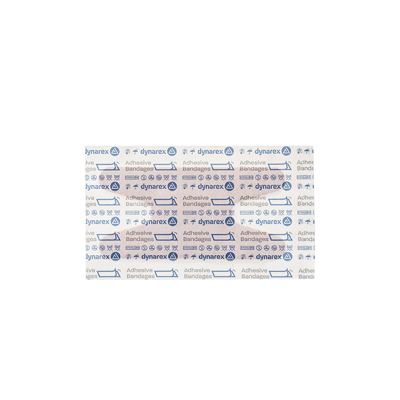 Dynarex Heavy Duty Woven Fabric Bandage - Knuckle 1 1/2" x 3" - 40ea/bx, 32bxs/cs (1280 Count)