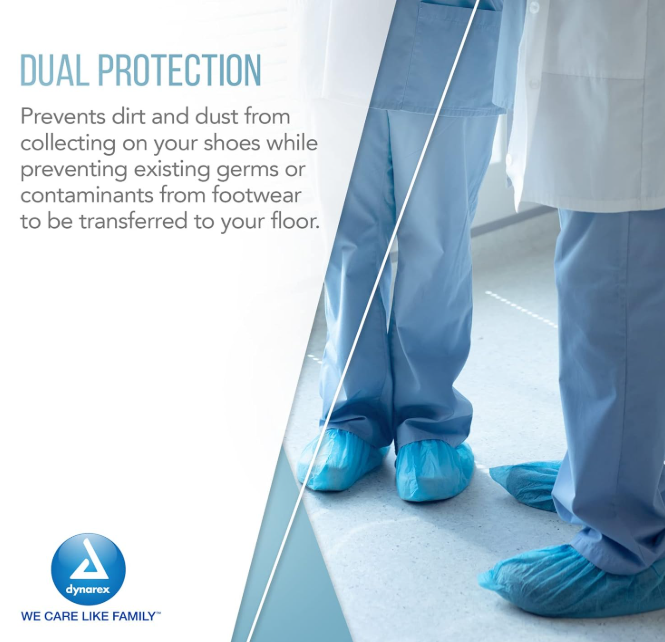 Dynarex Shoe Cover - 150/case (150 Pairs)