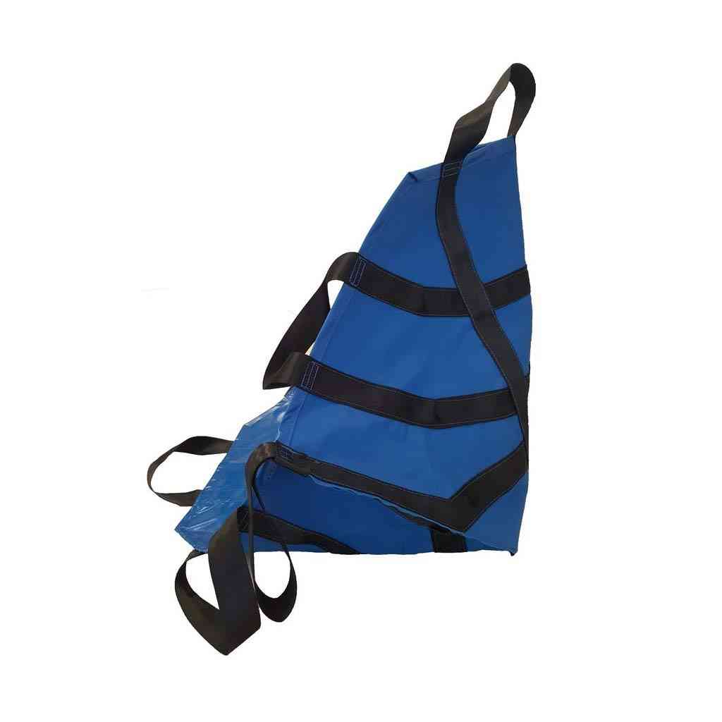 LINE2design Emergency Portable Transport Unit-Seat, Durable 8 Handle Patient Transfer Sheet 36" X 36" Royal Blue All Impervious Material