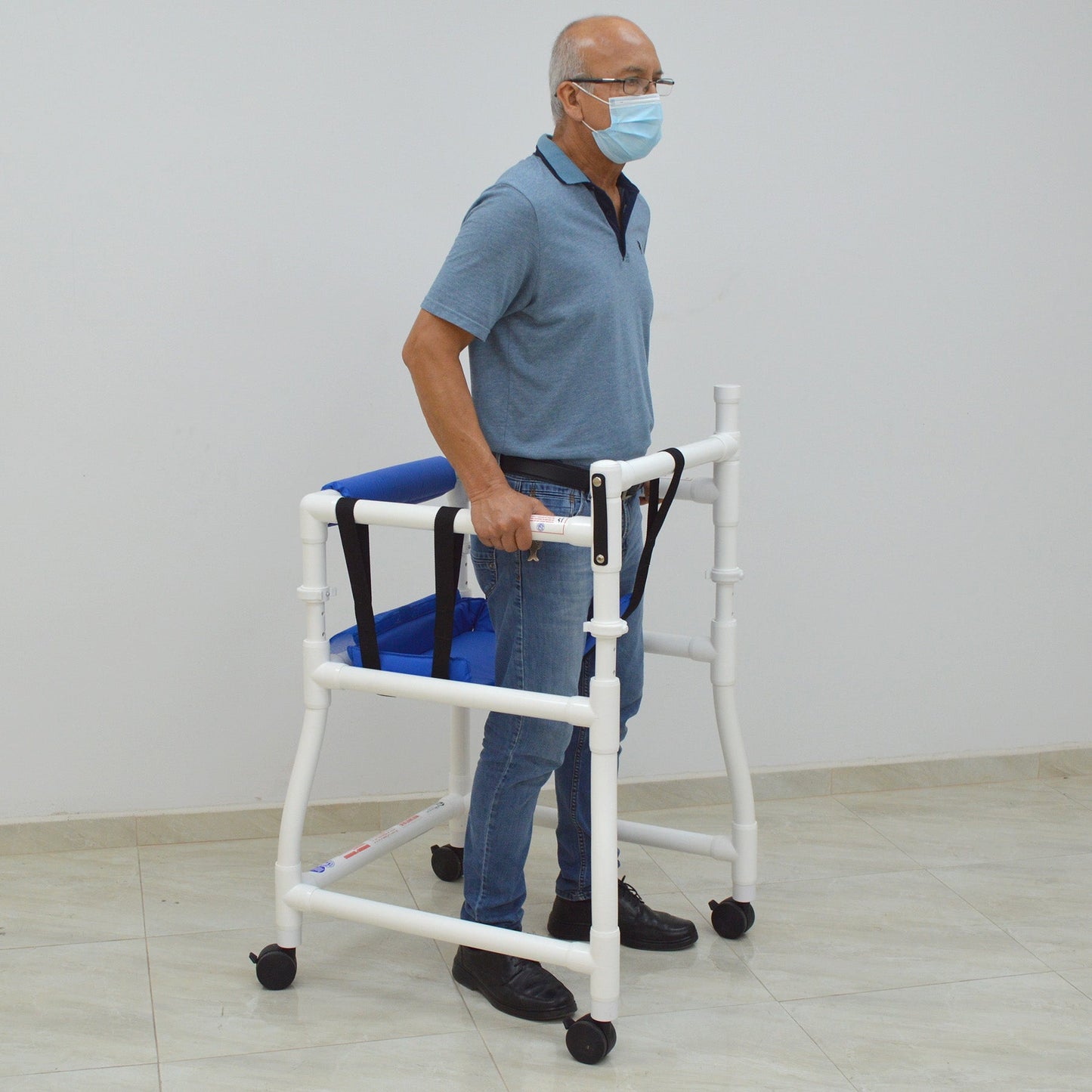 MJM International 415-3 18" internal width, height adjustable, 3" twin casters, 250 lbs weight capacity