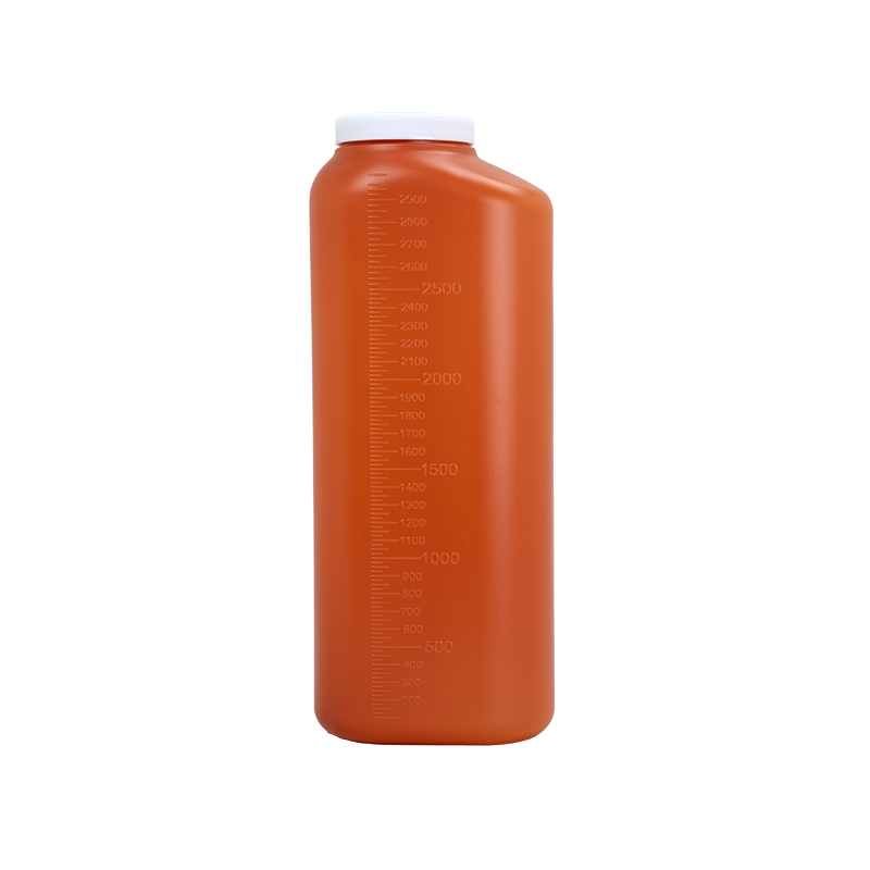 Dynarex 24-hour Urine Collection Container, 3000 mL - Orange, White (40 Count)