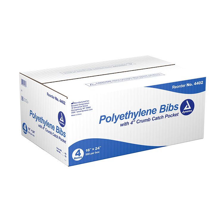 Dynarex Polyethylene Bibs (2000 Count)