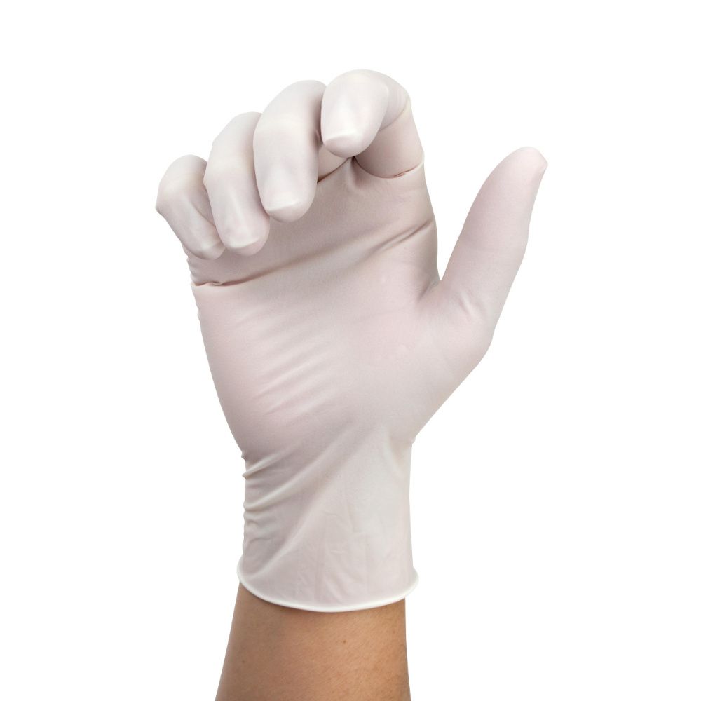 Dynarex Sensi Grip Latex Exam Gloves, Powder-Free - 100ea/bx, 10bxs/cs (1000 Count)