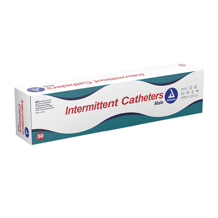 Dynarex Intermittent Catheter, Male - Sterile (50 Count)