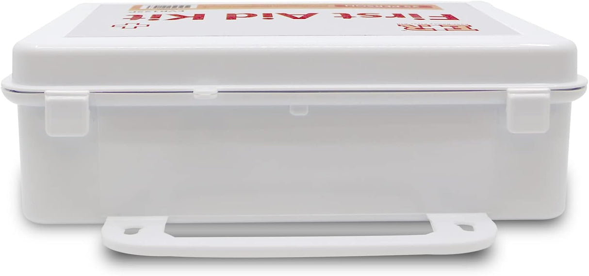107 Piece, 25 Person First Aid Kit with Plastic Case, OSHA Compliant