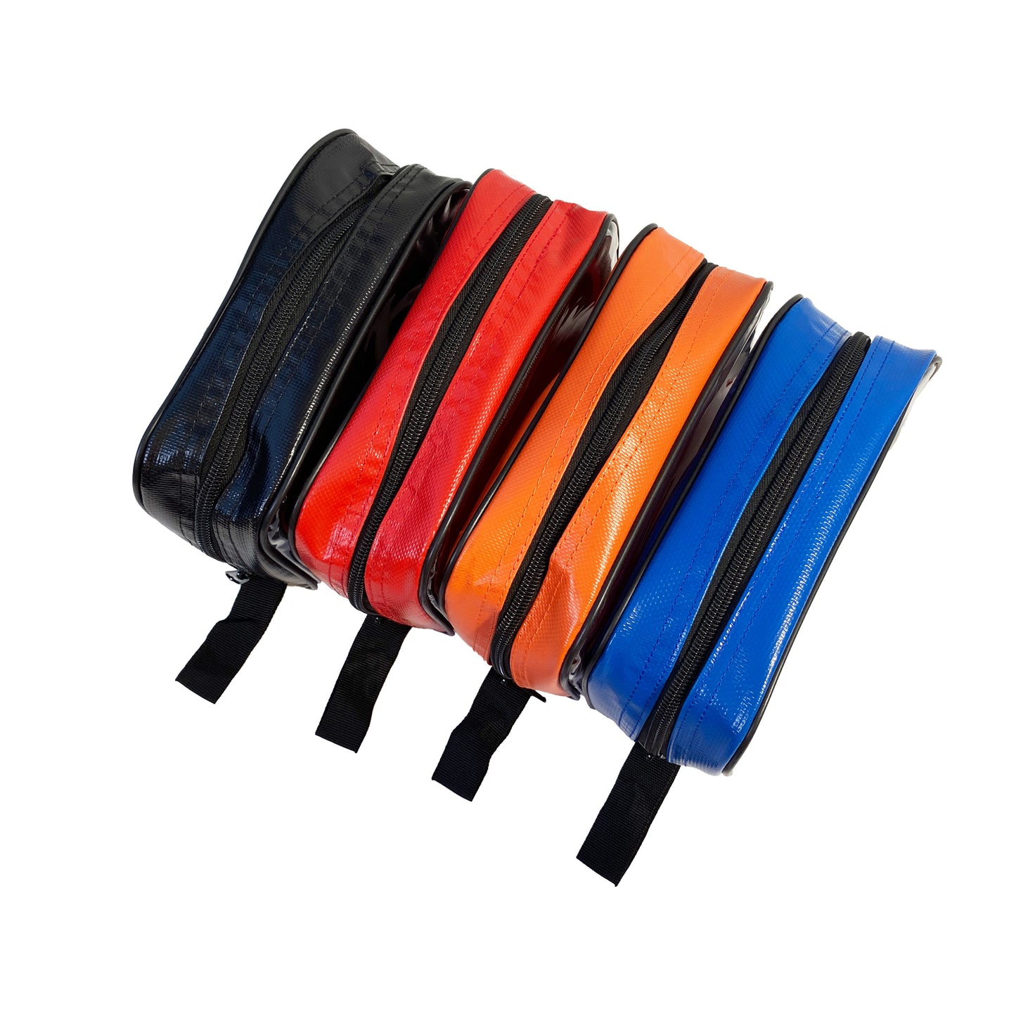 LINE2design Color Coded First Aid Medical Kit Water Resistant Accessory Pouches, Zippered Bag with Transparent Window Set of 4