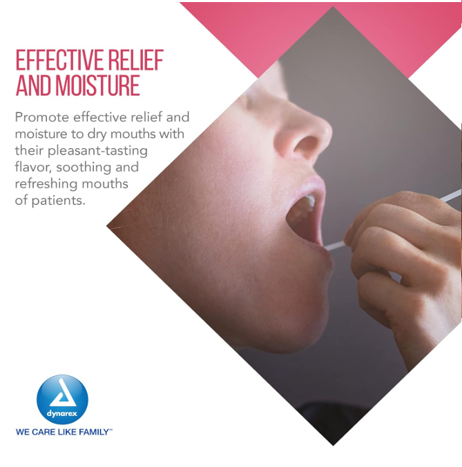 Dynarex Oral Swabsticks, Flavored w/ Dentifrice, 250 ea/bx, 4bxs/case (1000 Count)