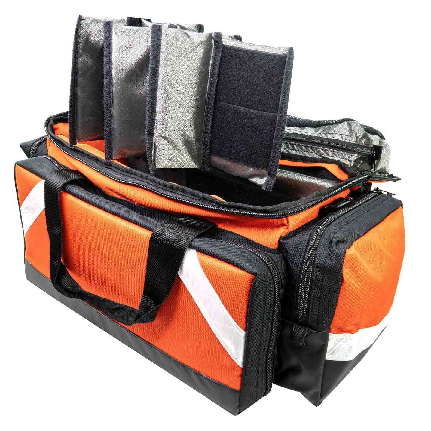LINE2design First Aid Deluxe EMS Elite Medical Trauma Bag EMT Paramedic with Shoulder Straps & Reflective Trim