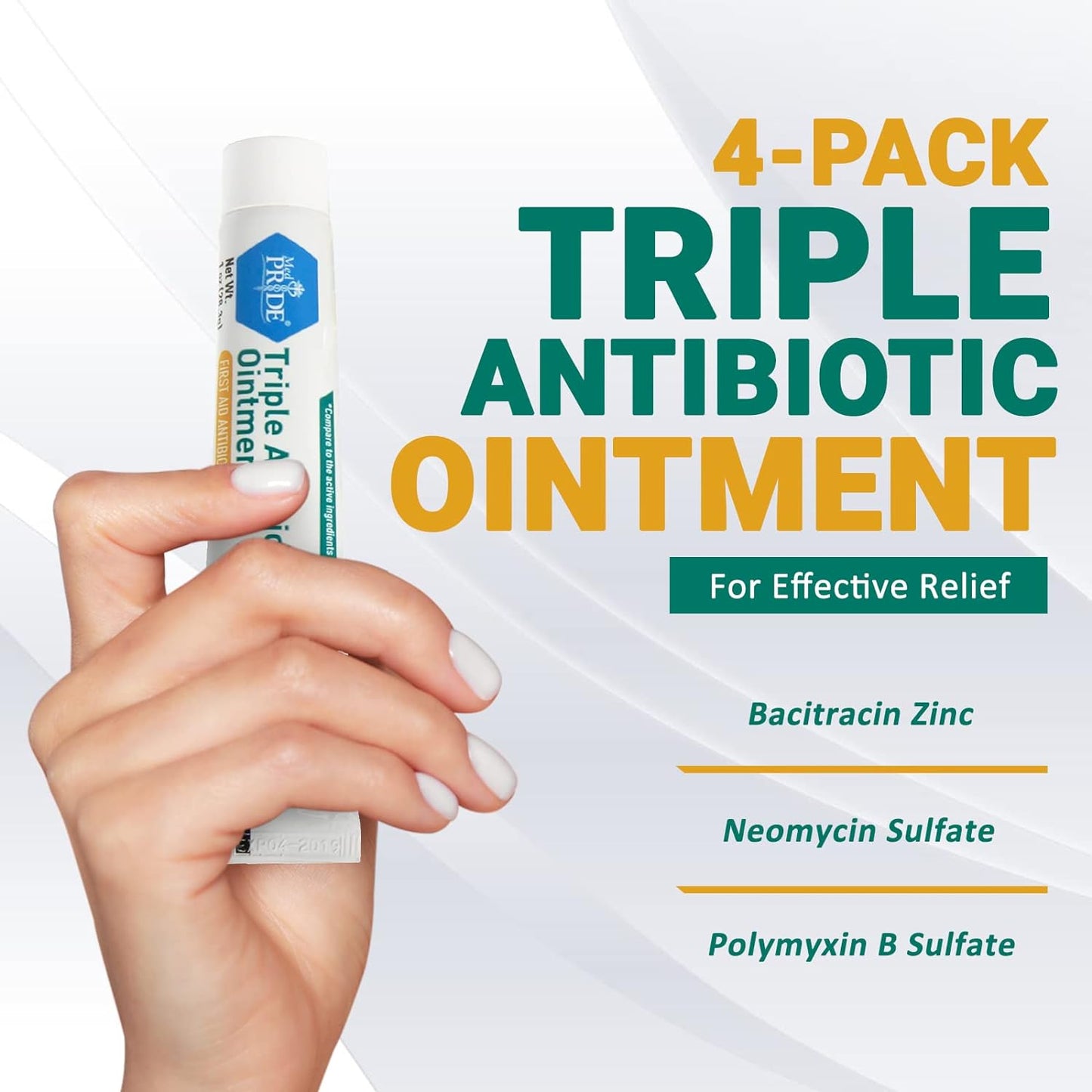 MedPride Triple Antibiotic Ointment - 1oz. Tubes - Indv. Boxed - Case of 72