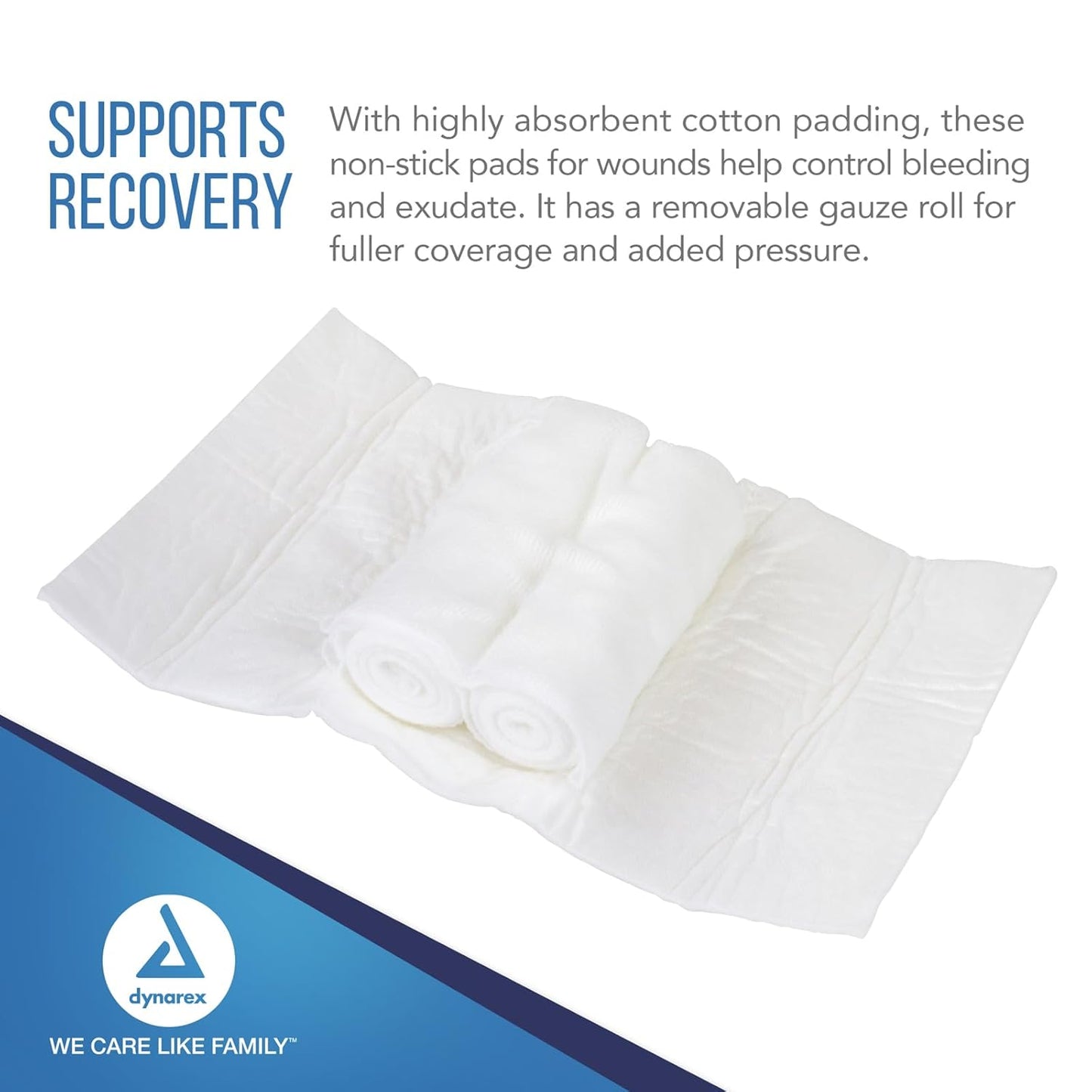 Dynarex Dyna-Stopper Trauma Dressing - Sterile 3.5" x 5.5" - 60ea/cs (60 Count)