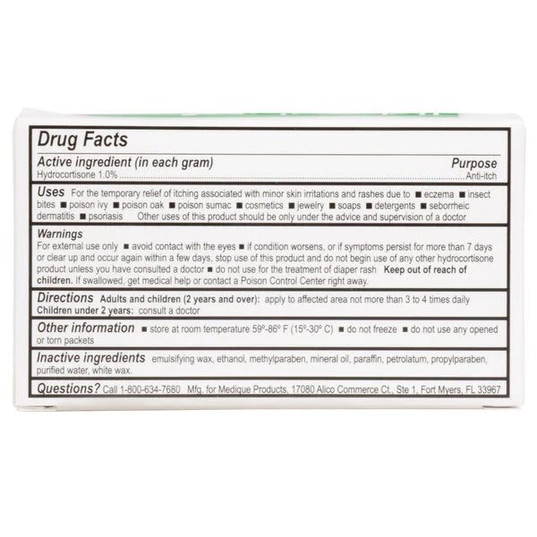 Hydrocortisone Cream 1% 0.9 gm Unitized