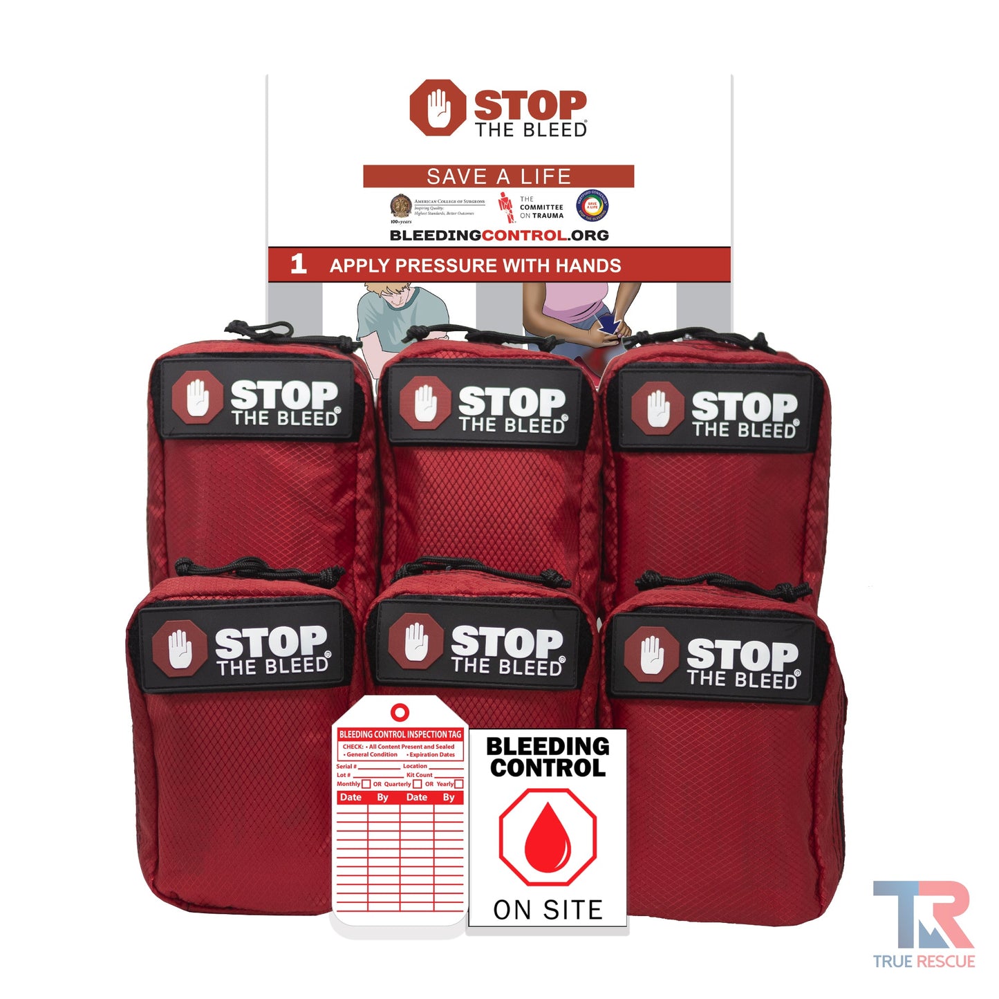 STOP THE BLEED Package - California AB 2260 Compliant (6 Kits)
