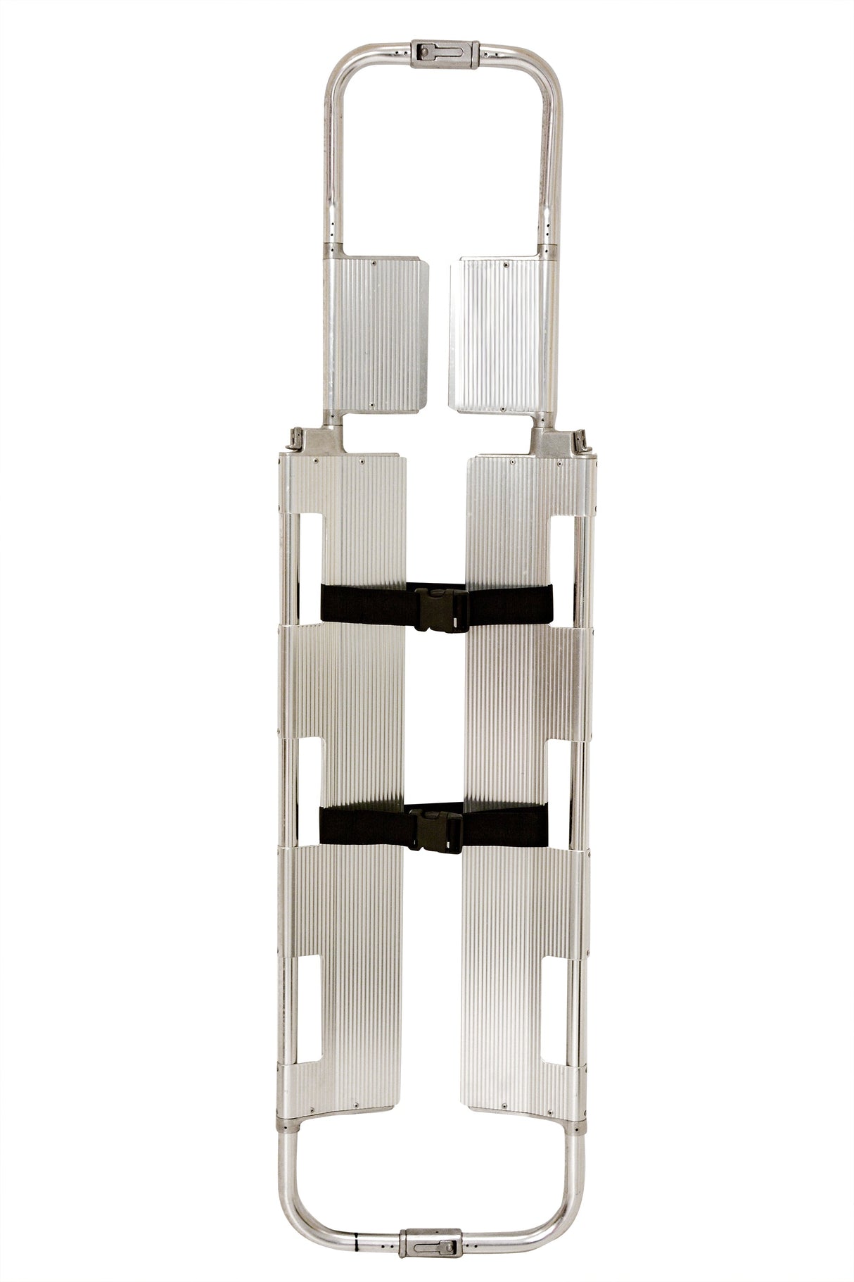 LINE2design Emergency Medical Scoop Stretcher, Adjustable Length with Two Black Safety Straps