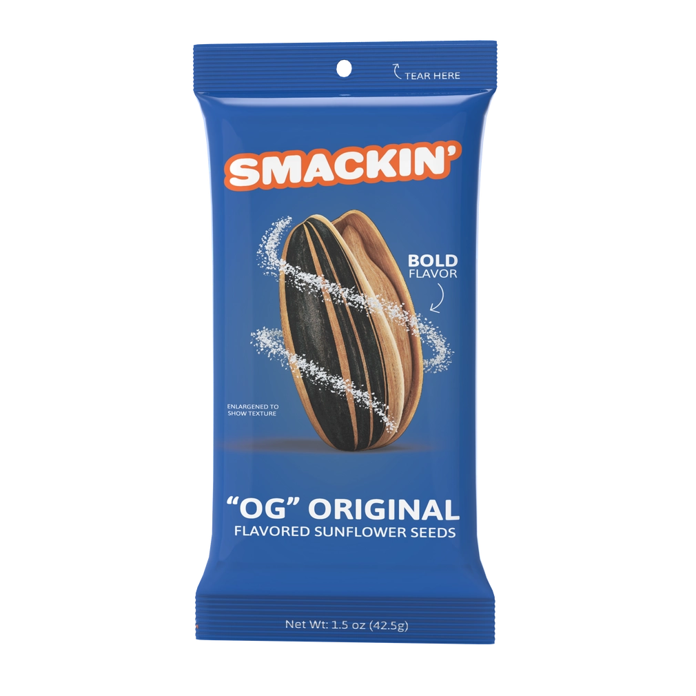 SMACKIN' Sunflower Seeds case of 7 (1.5 oz)