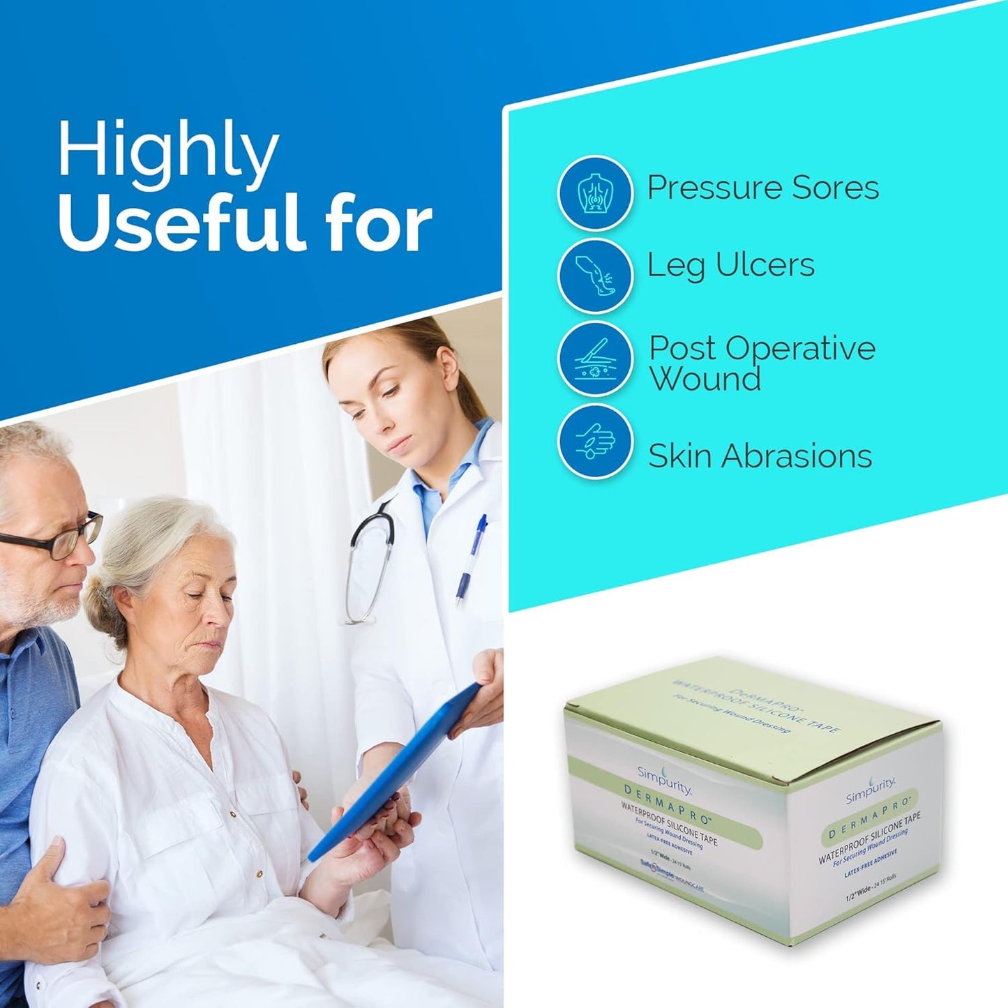 Safe N Simple Simpurity DermaPro Silicone Waterproof Tape