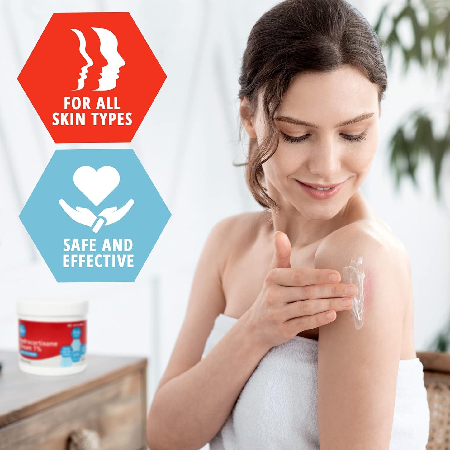 MedPride 1% Hydrocortisone Cream Maximum Strength Anti Itch Cream - 16oz. Jars - 24/cs.