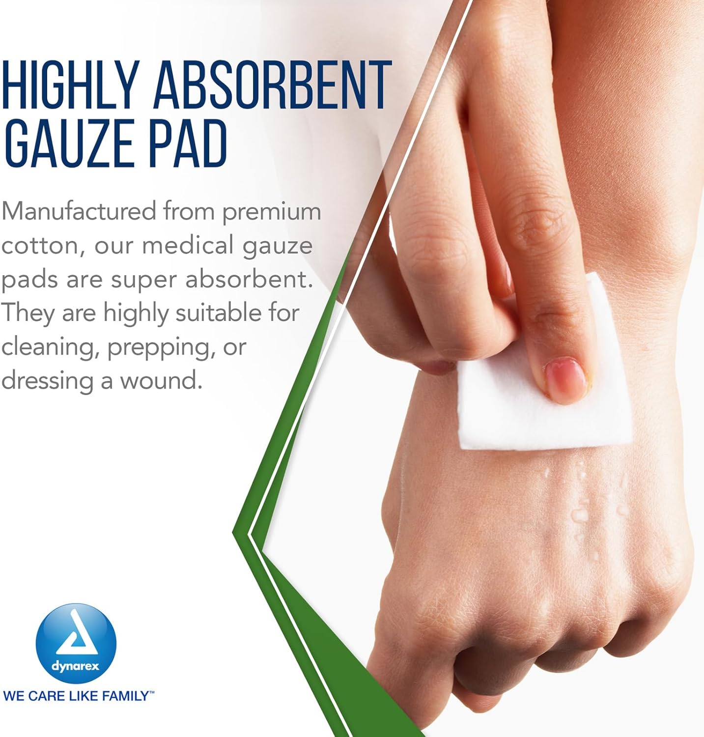 Dynarex Advantage Surgical Sponges, 3" x 3" 12Ply 200ea/bx, 20bxs/cs (4000 Count)