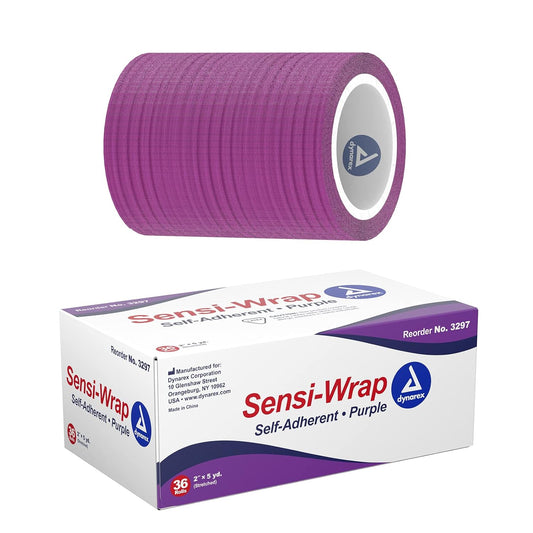Dynarex Sensi Wrap, Self-Adherent, Purple
