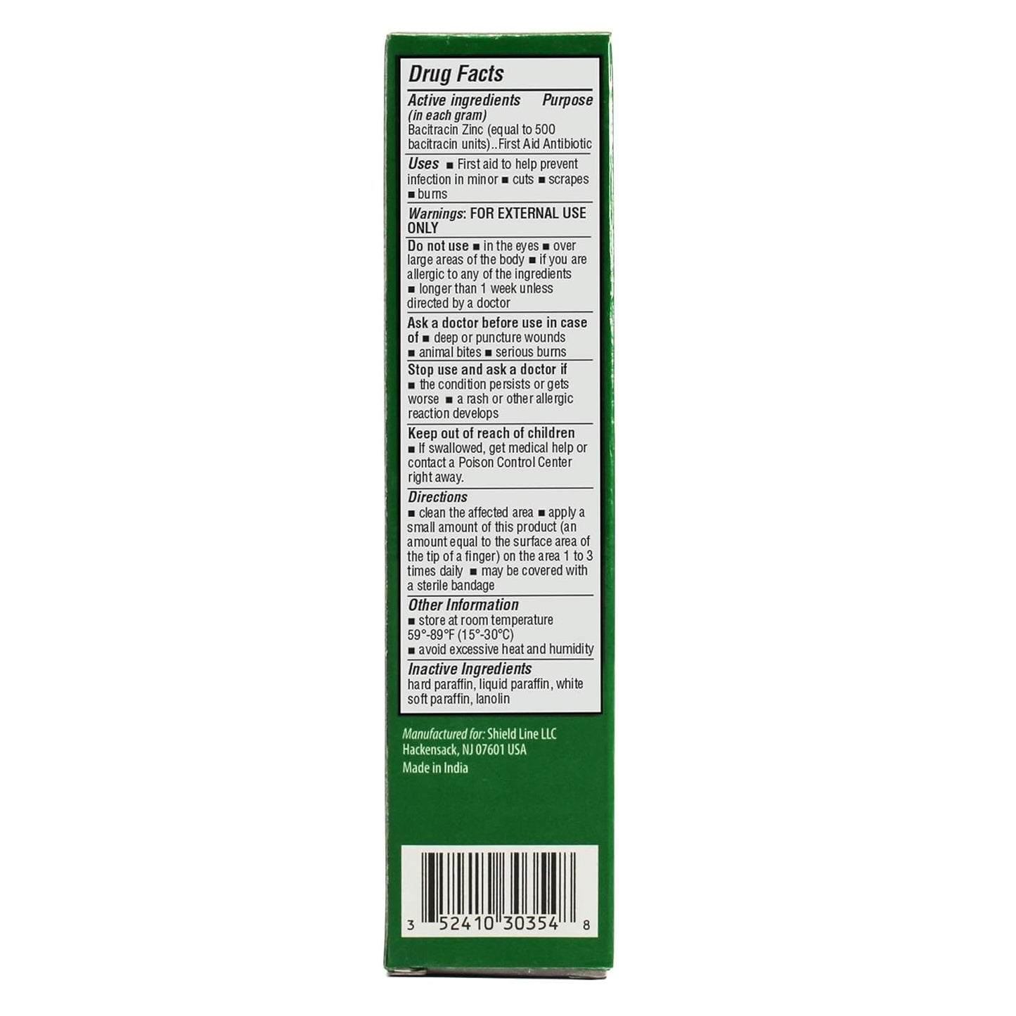 MedPride Bacitracin Zinc Ointment First Aid Antibiotic - 1oz. Tubes - Indv. Boxed- Case of 72