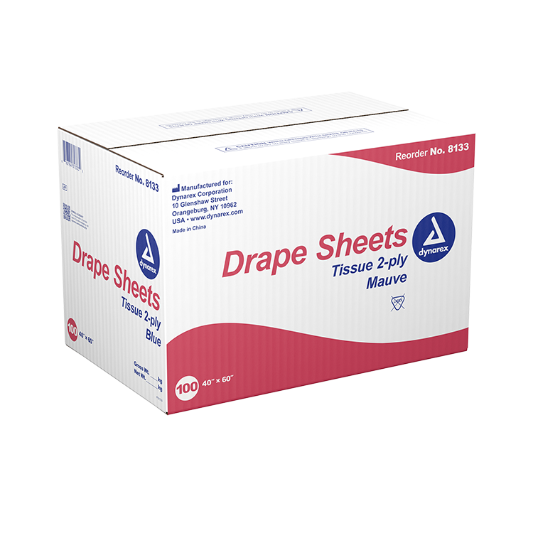 Dynarex Drape Sheets, 40" x 60" (100 Count)