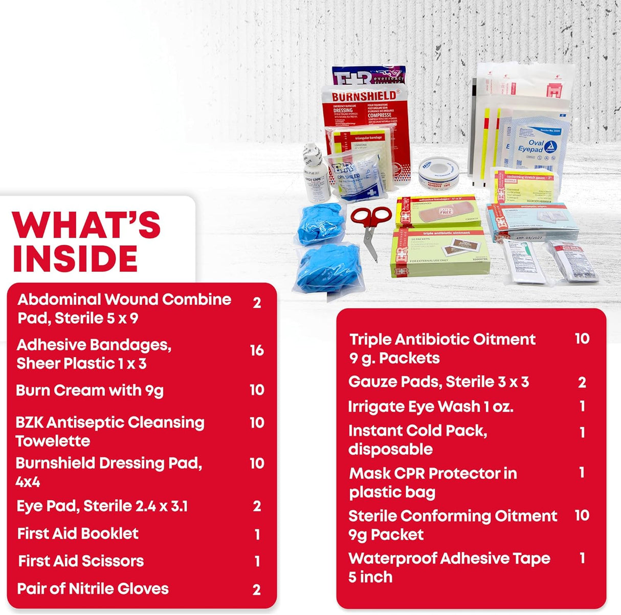 10 Person First Aid Kit – Type III, ANSI A, OSHA Compliant