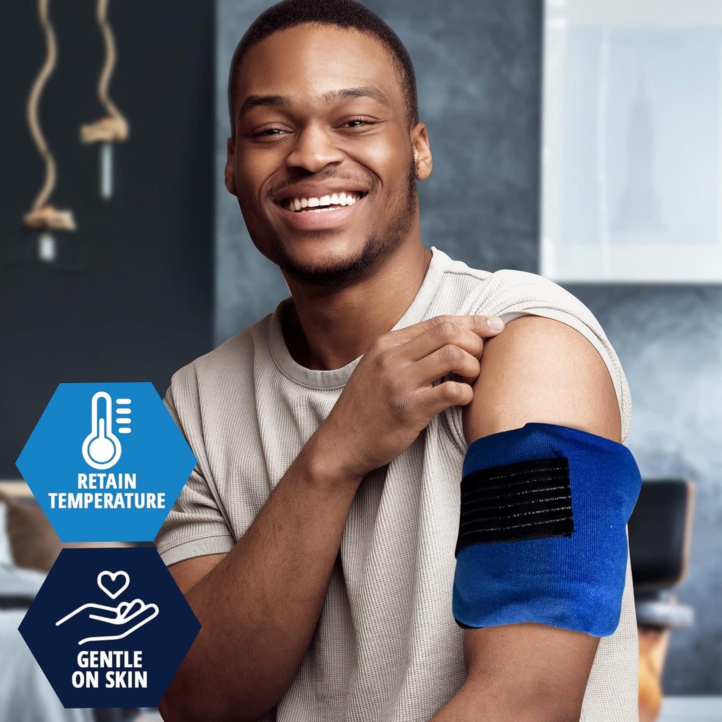 MedPride Reusable Hot and Cold Packs Set - 10.4" x 5.3" w/Sleeve & Belt - 24 bxs/cs.